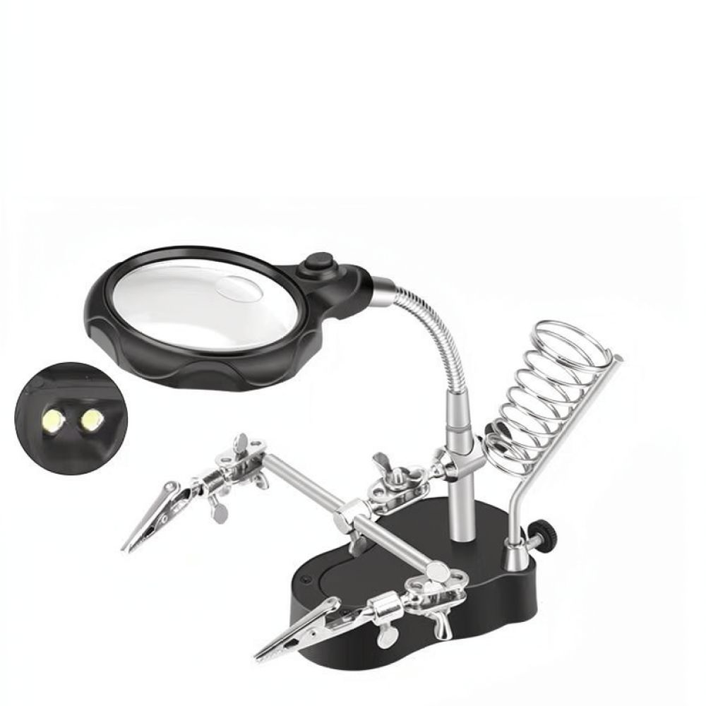 Led Lighted Magnifying Glass S - Electronics Repair Workbench review and price