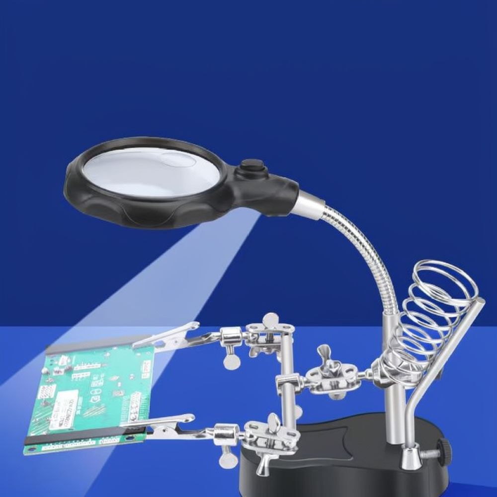Led Lighted Magnifying Glass S - Electronics Repair Workbench review and price