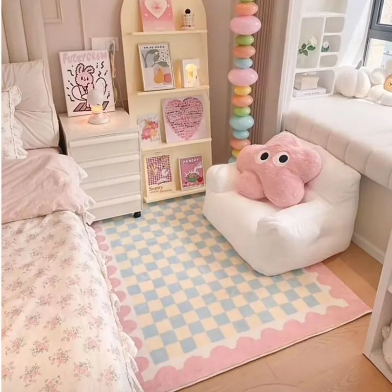 Pink Blue Checkerboard Bedside - Electronics Repair Desk review and price