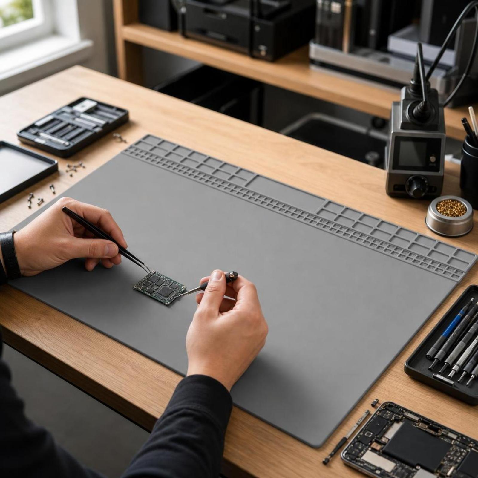 Heat Resistant Pad Silicone So - Electronics Repair Workbench review and price