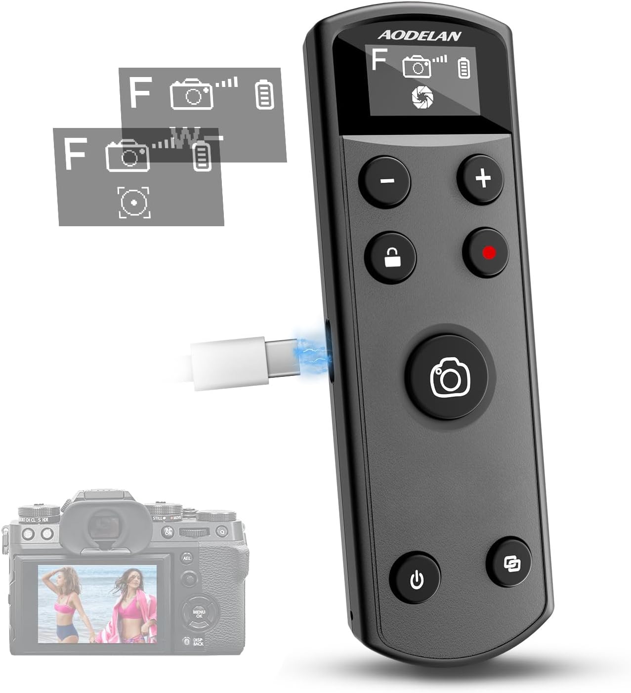 Black USB-C Rechargeable Remot - Fujifilm Camera X-T5 review and price