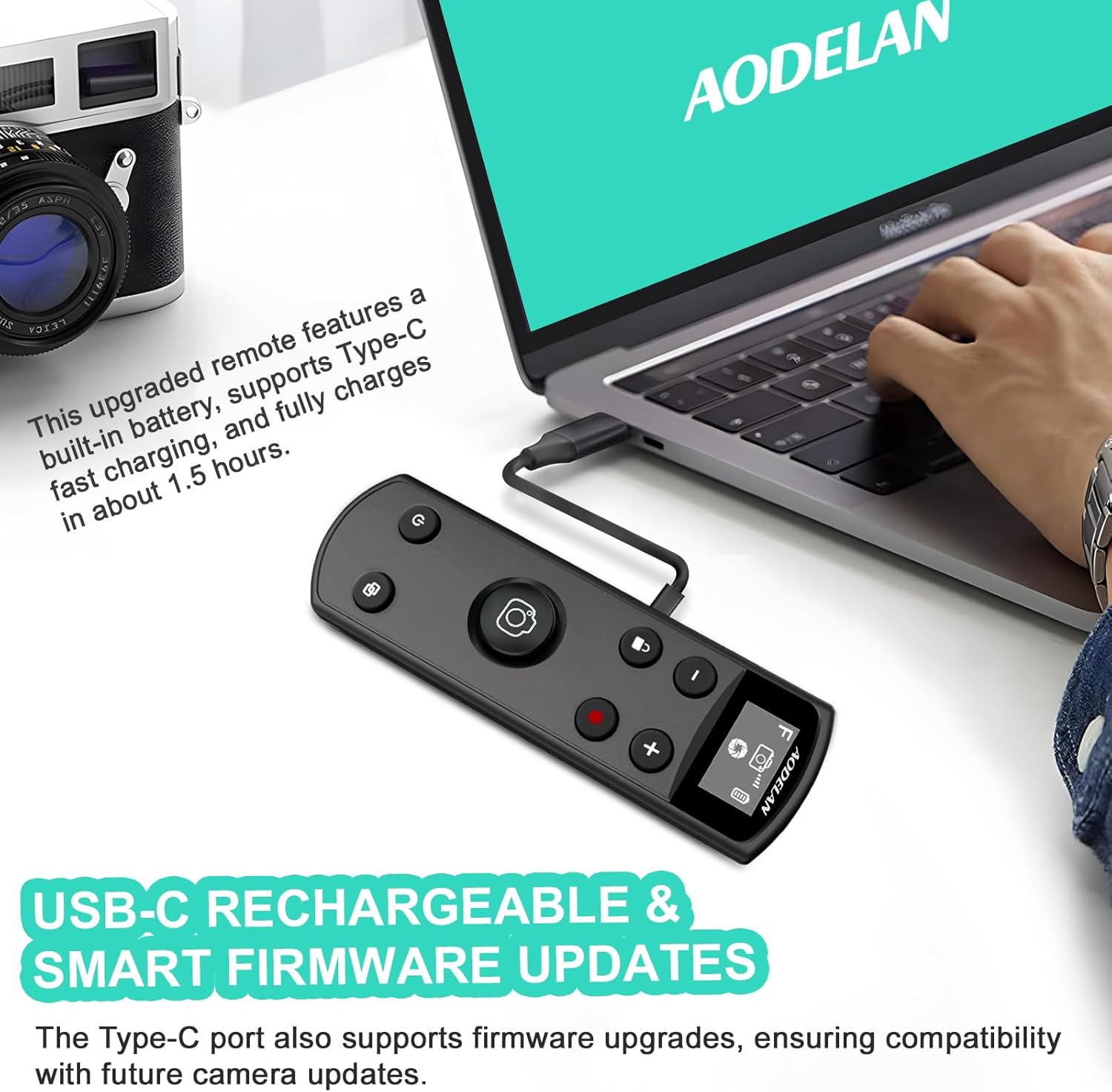 Black USB-C Rechargeable Remot - Fujifilm Camera X-T5 review and price