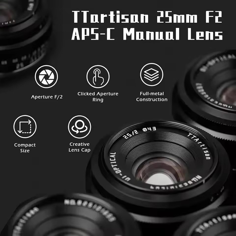 TTArtisan 25mm F2 MF Mirrorles - Fujifilm Camera X-T5 review and price